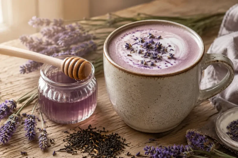Cozy Lavender Milk Tea Latte Recipe