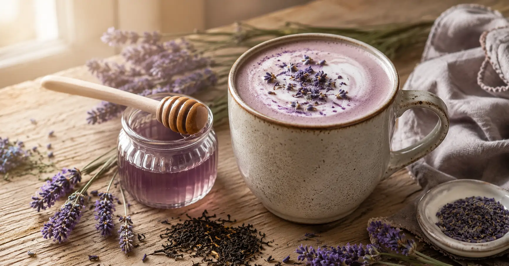Cozy Lavender Milk Tea Latte Recipe