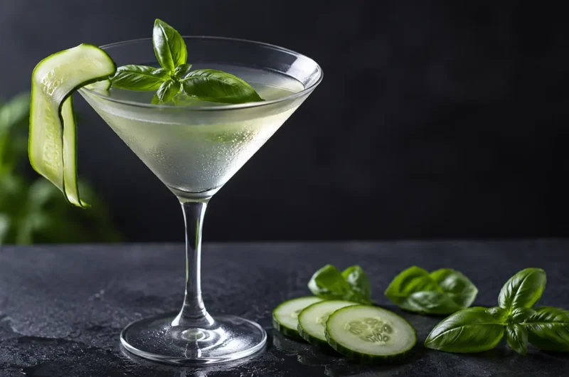 Cucumber Basil Martini Recipe