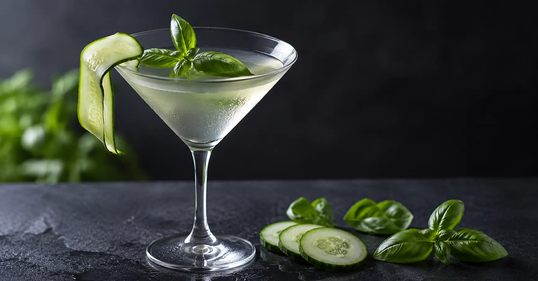 Cucumber Basil Martini Recipe