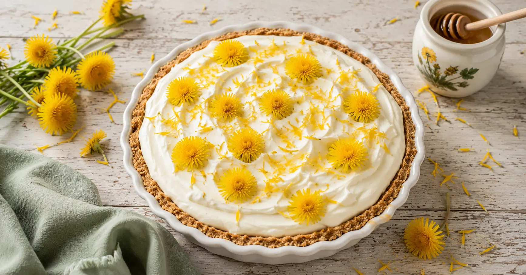 Dandelion Cream Pie Recipe