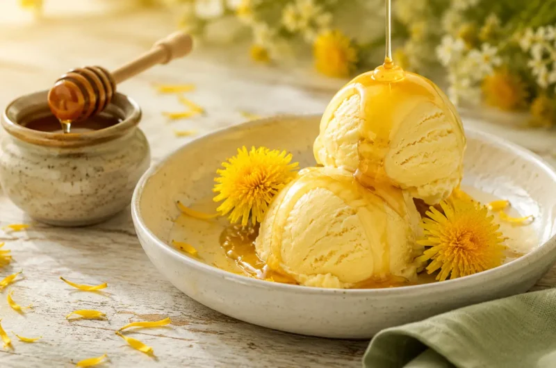 Dandelion & Honey Ice Cream Recipe