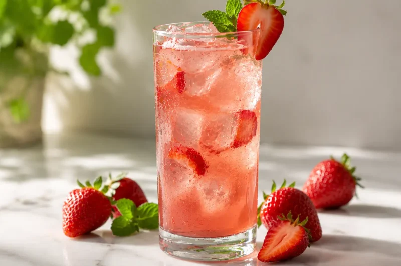 Iced Strawberry Green Tea Recipe