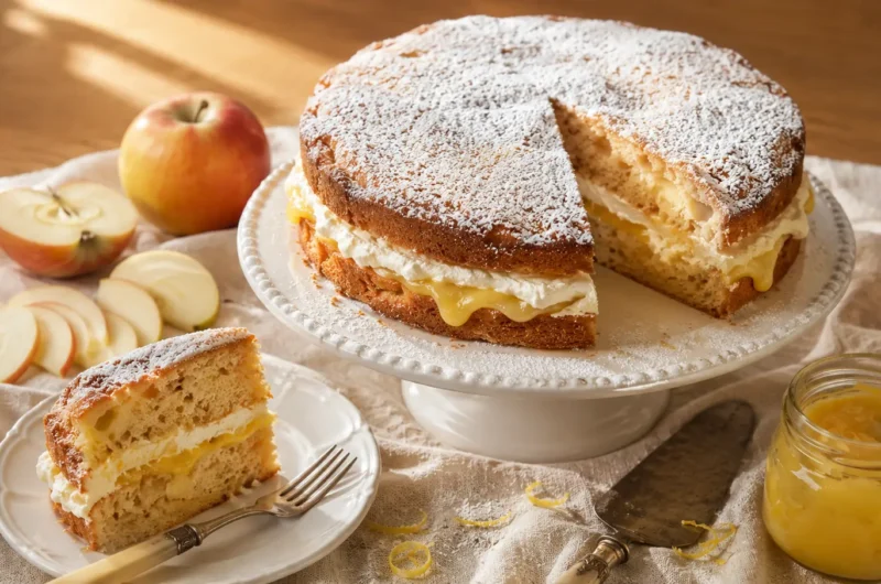 Mary Berry Apple and Lemon Curd Cake Recipe