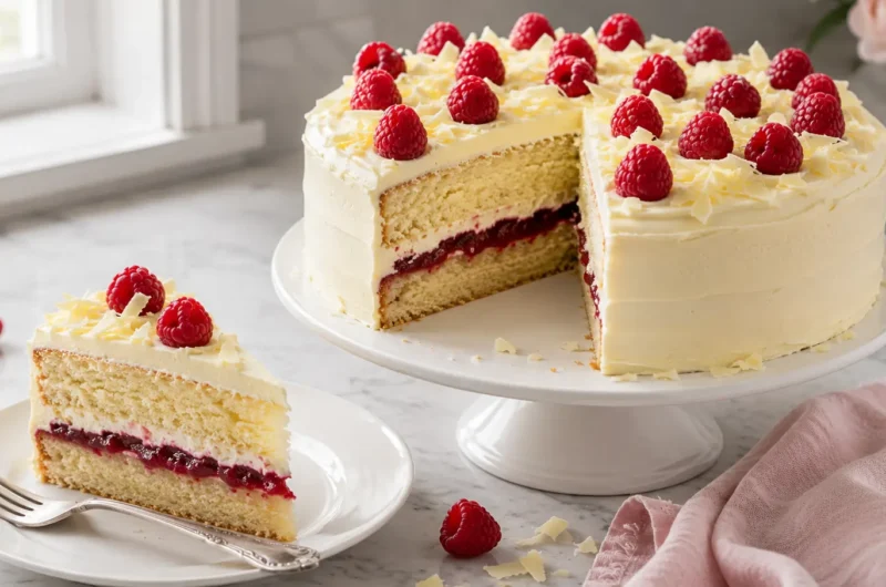 Mary Berry White Chocolate and Raspberry Cake Recipe