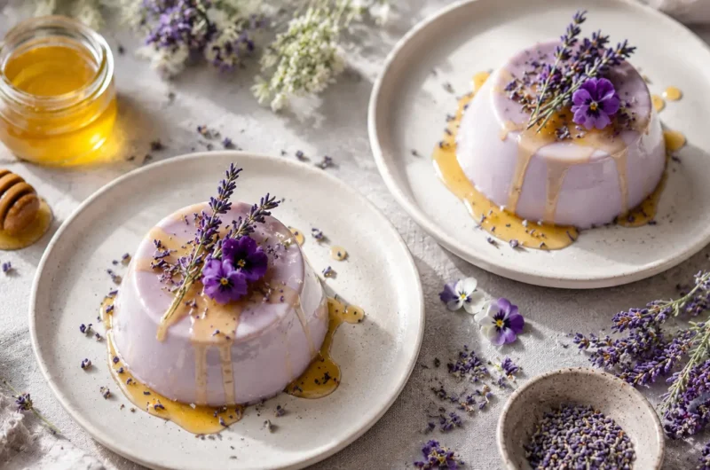 Creamy Lavender Honey Panna Cotta Recipe