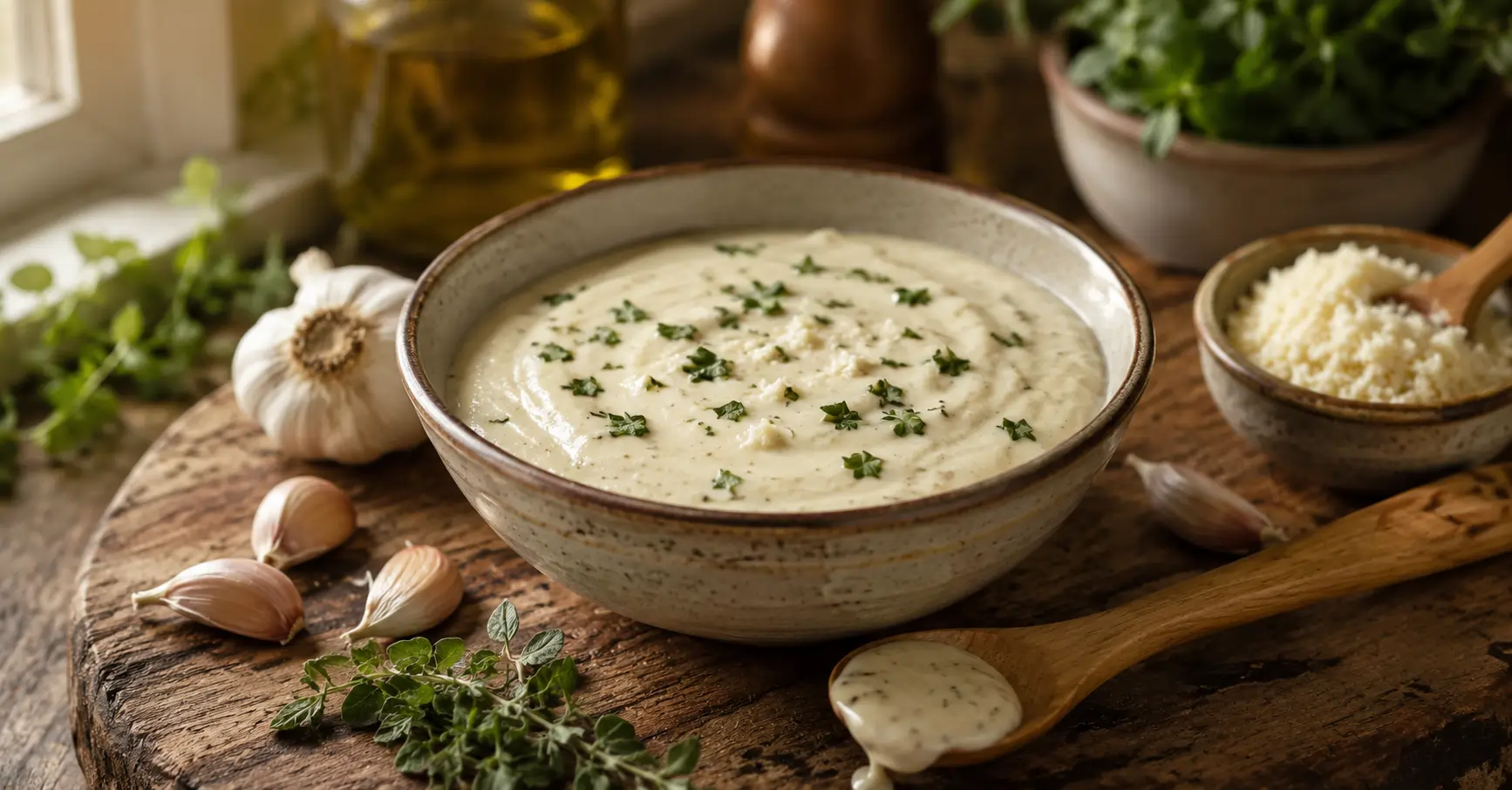Garlic White Pizza Sauce Recipe