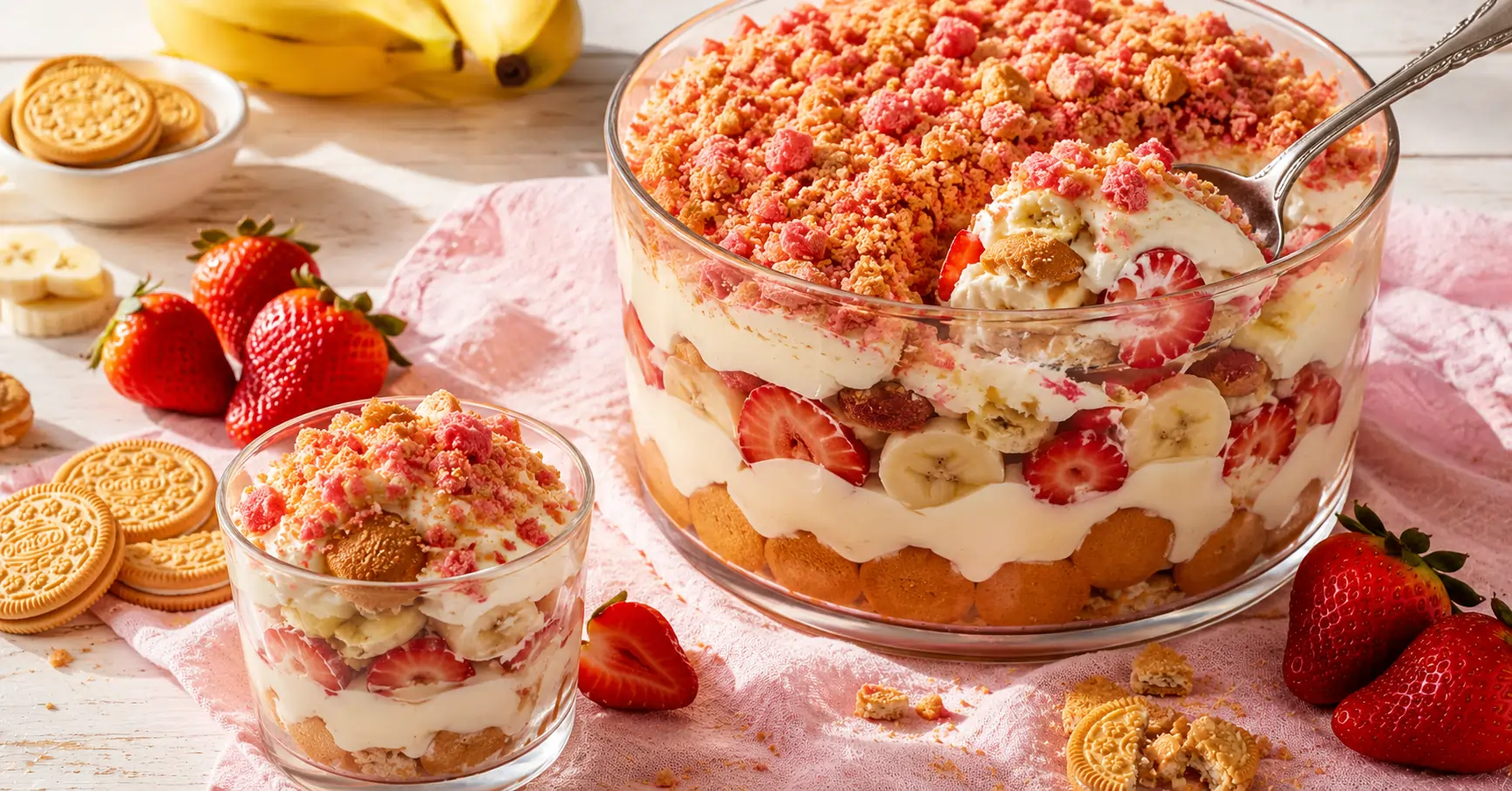 Strawberry Crunch Banana Pudding Recipe