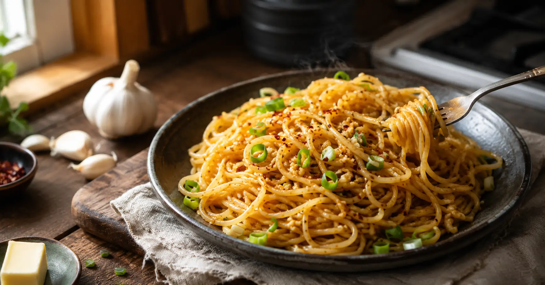 Yard House Garlic Noodles Recipe