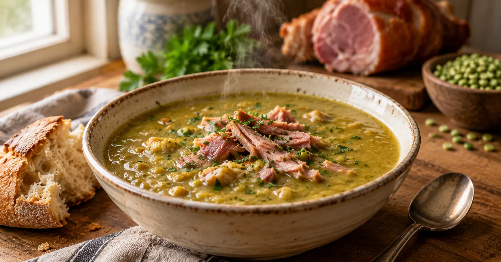 Hairy Bikers Pea and Ham Soup Recipe