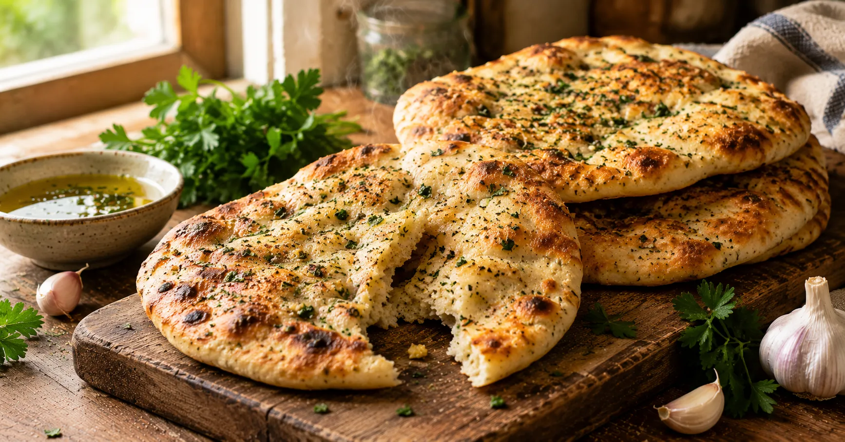 Mary Berry Garlic Herb Flatbreads Recipe